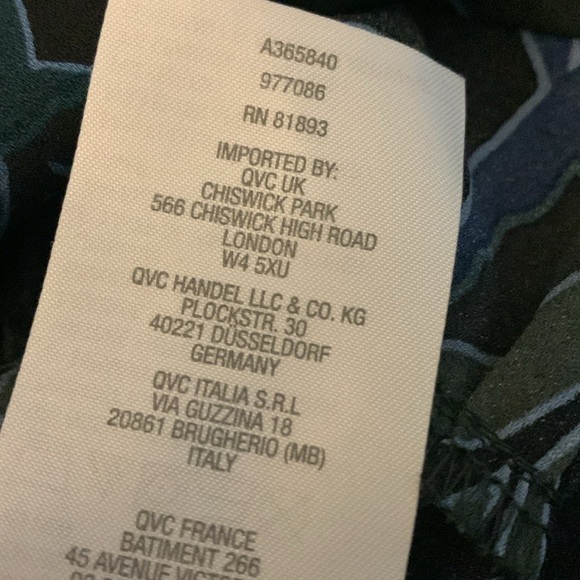 Logo By Lori Goldstein Green , Blue and Black Oversized Button Down Shirt - Picture 4 of 5